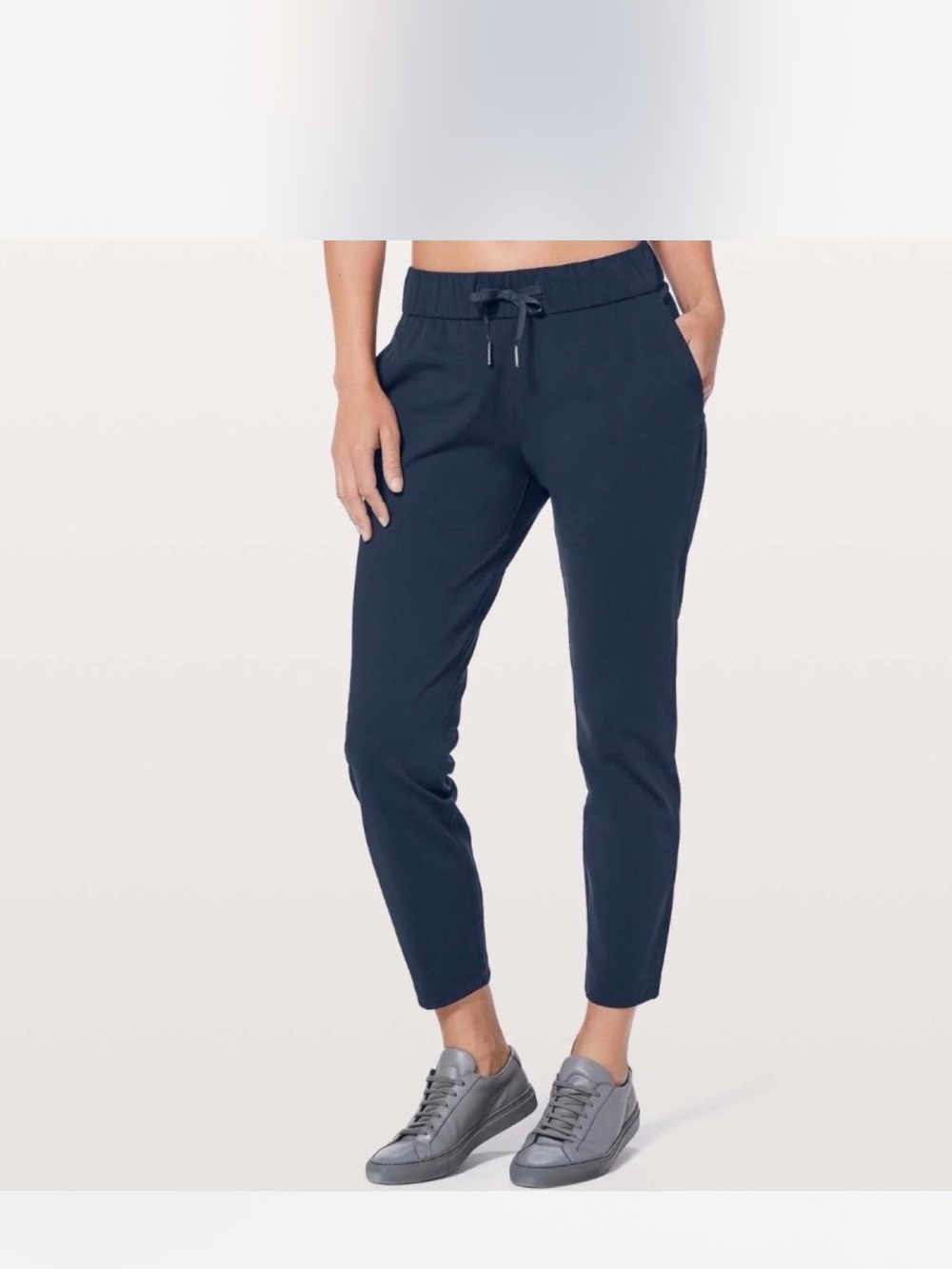 Lululemon Pants Women Navy Blue On The Fly Lightweight Sz 10